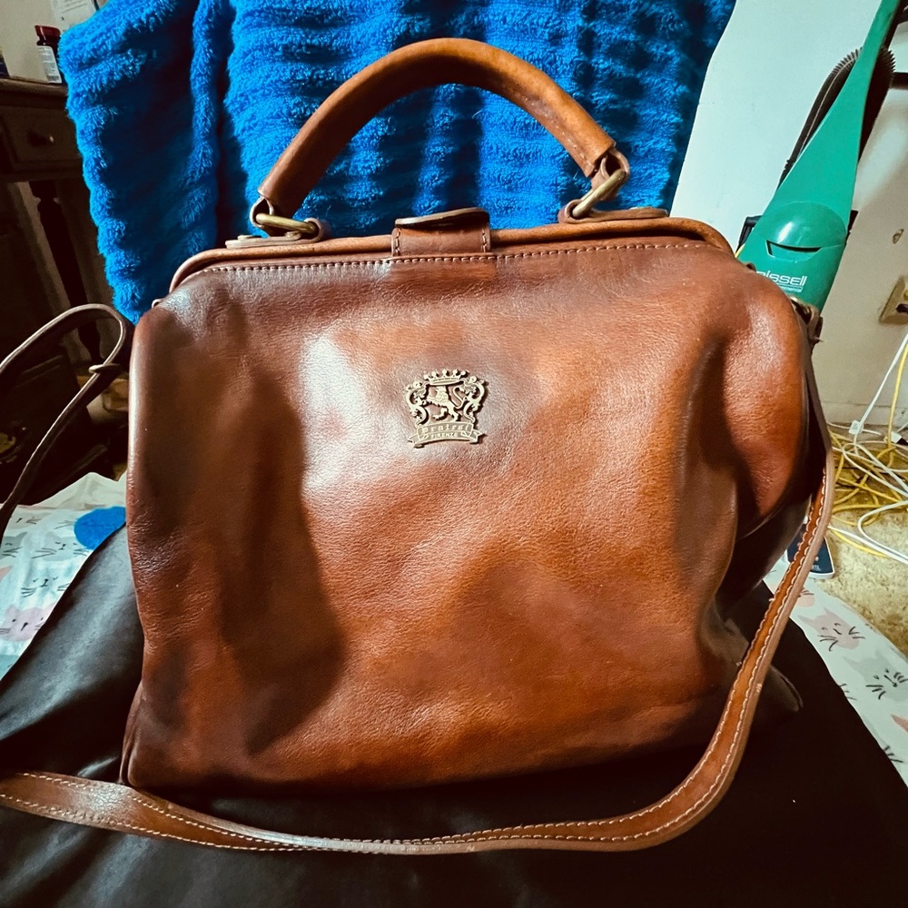 Pratesi leather bag with dust bag